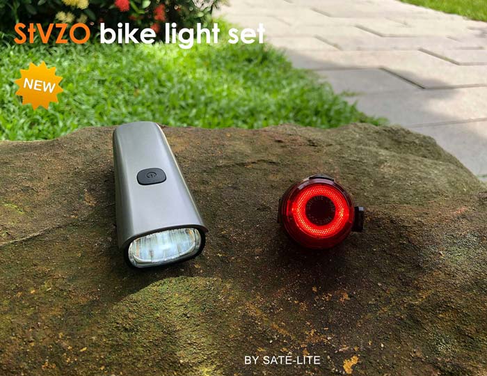 Newest USB rechargeable bike light set.