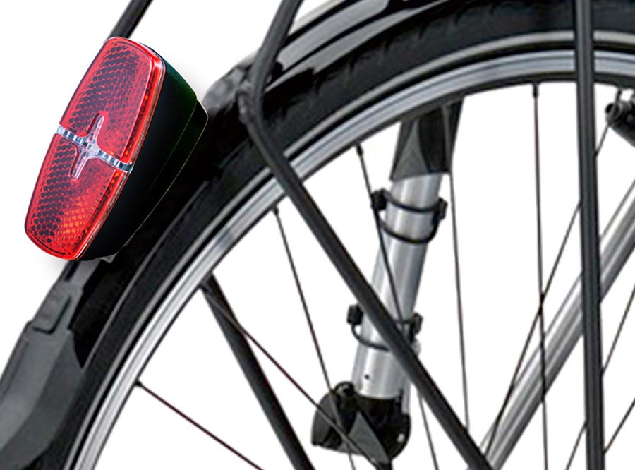 Sate-lite ebike light  StVZO ISO6742-1 eletric bike tail light with StVZO Z ECE reflector mount on Carrier 6-48V