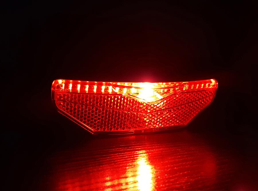 Sate-lite ebike light  StVZO TPRBi eletric bike tail light with Z ECE reflector  mount on Carrier 6-48V