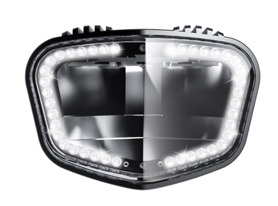 2019 sate-lite ECE R113 complied 1900 lumens super-bright headlight IPX6 waterproof 40 LEDs automotive daytime running light