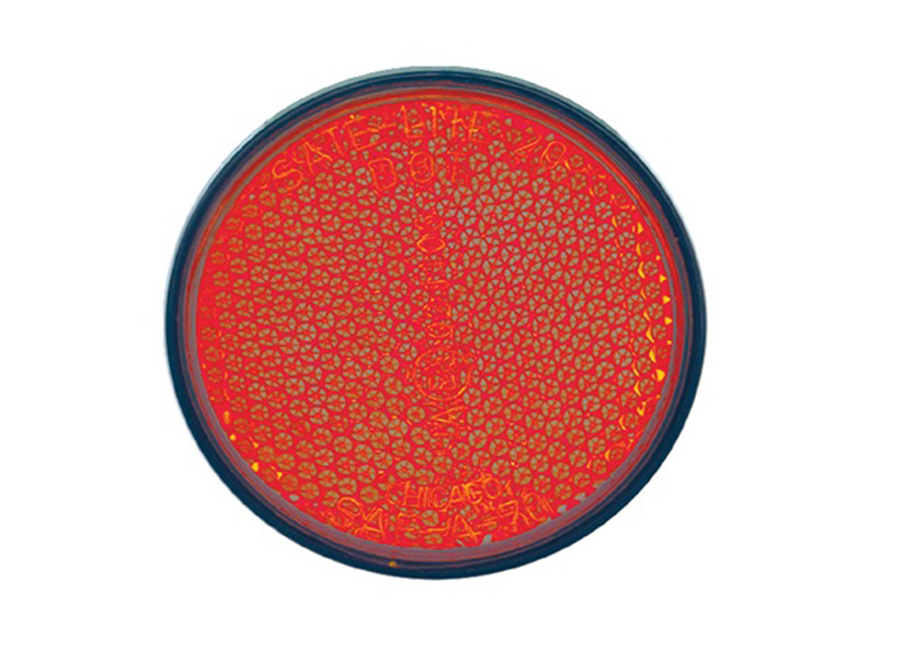 Motorcycle Reflector Round Red/600PK  40-0020-11