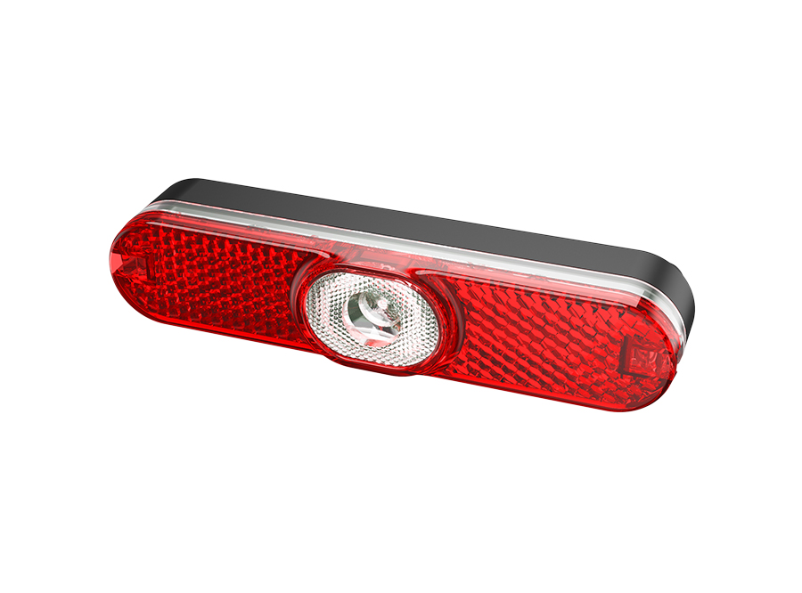 Sate-lite ebike light  StVZO  ISO6742-1  CE ROHS eletric bike tail light with StVZO ECE reflector mount on Carrier 6-58V