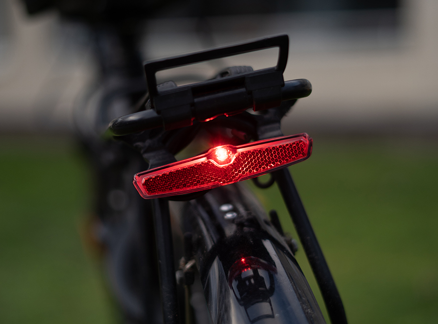 Sate-lite CREE ebike light  StVZO ECE ISO6742-1 eletric bike tail light with StVZO ECE ISO6742-2 reflector  mount on Carrier 6-58V