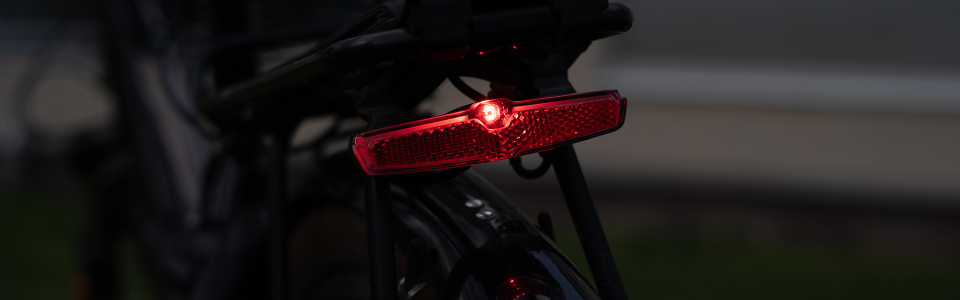 Sate-lite CREE ebike light ISO 6721-1 StVZO ECE R50 eletric bike rear light with  ISO 6721-2 StVZO Z reflector  mount on Carrier 6-48V