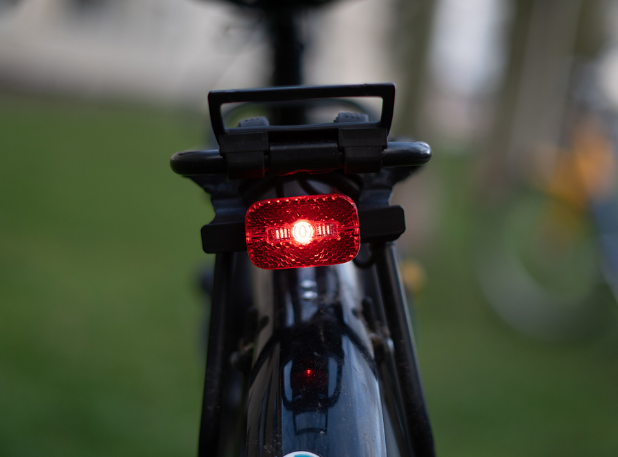 Sate-lite CREE ebike light ISO 6721-1 StVZO ECE R50 eletric bike rear light with  ISO 6721-2 StVZO Z reflector  mount on Carrier 6-48V