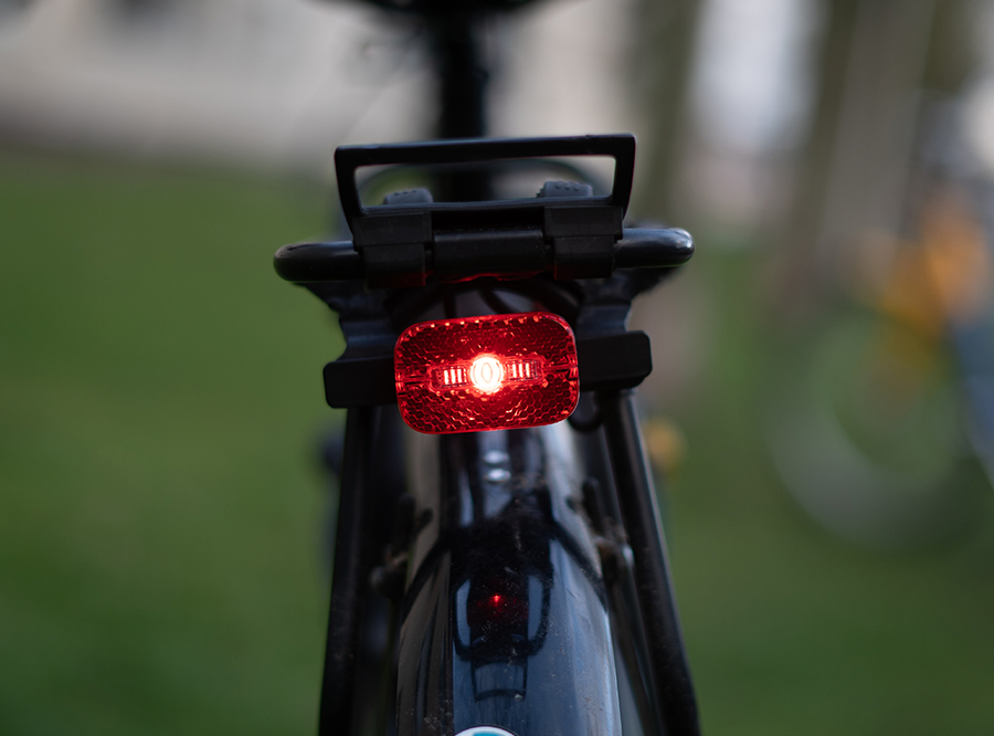 Sate-lite ebike light ISO 6721-1 StVZO ECE R50 eletric bike rear light with  ISO 6721-2 StVZO Z reflector  mount on Carrier 6-58V