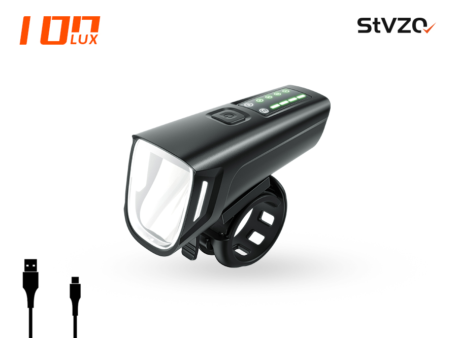 Sate-lite 100LUX USB rechargeable bike light StVZO eletric bike front light OSRAM LED waterproof