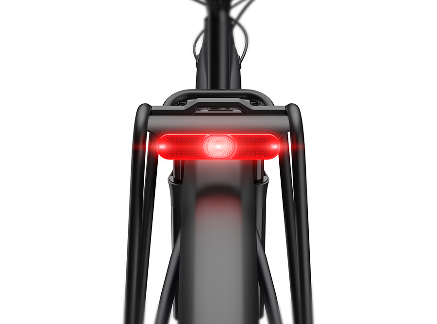 Sate-lite ebike light  StVZO  ISO6742-1  CE ROHS eletric bike tail light with StVZO ECE reflector mount on Carrier 6-58V