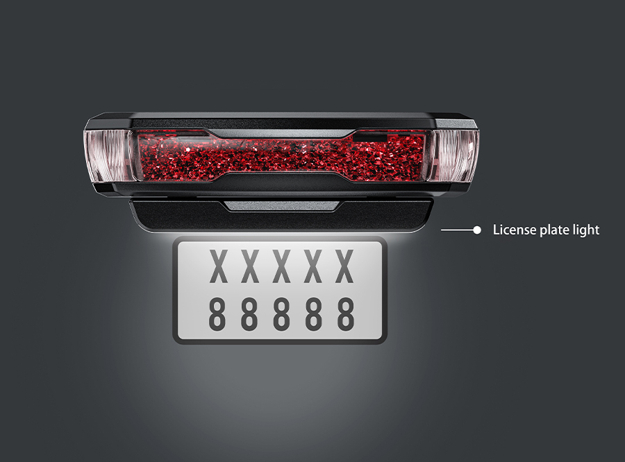 Sate-lite ebike light CE Rohs License Plate Light 6V，12V，36V