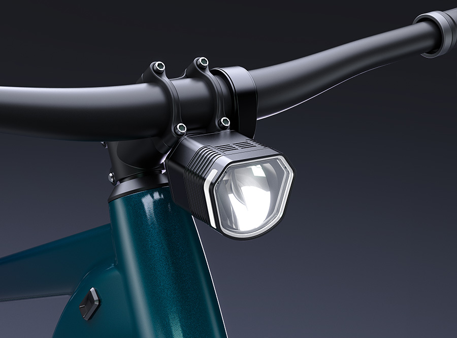 Sate-lite 180lux ebike light CE, Rohs eletric bike headlight 6V,8-58V